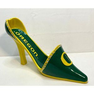 NCAA Oregon Ducks Shoe Wine Bottle Holder ceramic high heel UofO